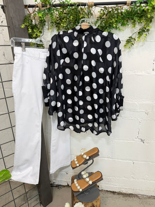 Sheer Perfection Top Black Shirts & Tops Glam