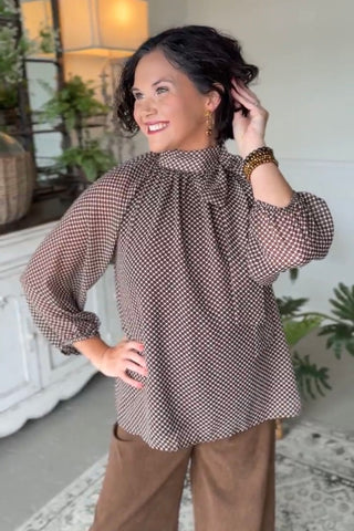 Seraphina Top Brown by Umgee