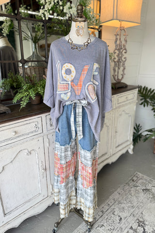 Lost In Love Washed Denim by Easel Shirts & Tops Easel