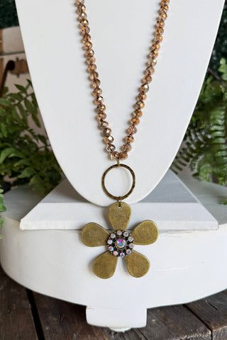 Full Bloom Necklace Bronze BFF