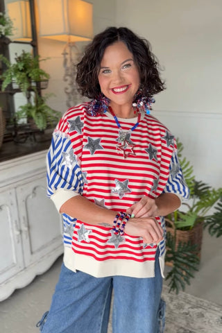 Liberty Belle Top Red