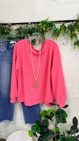 Beach Party Top Pink Berry Shirts & Tops Tres Bien