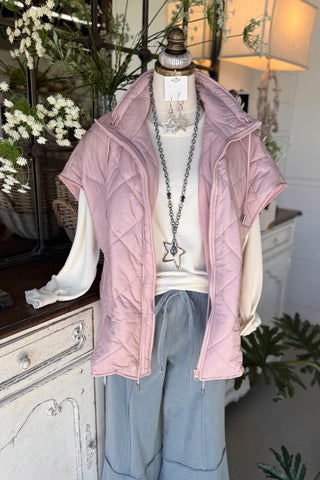 Cool Change Vest Dusty Rose
