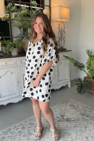 Willa Dress White/Black