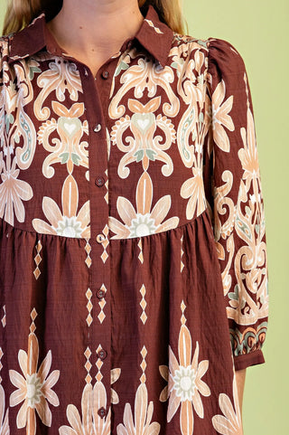 Betsy Dress Brown by Gigio Dresses Gigio