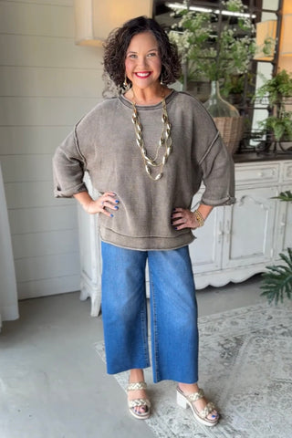 Harbin Sweater Dk Brown Sweater Blu Pepper