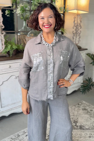 Dixon Top Grey Shirts & Tops New Afeis