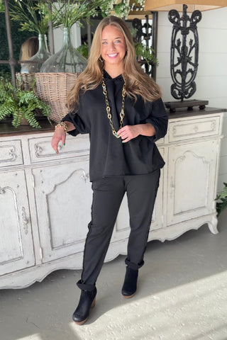 Brianna Pants Black Pants Sunflower