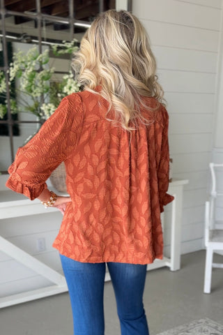 Seasons Change Rust by Umgee Shirts & Tops Umgee