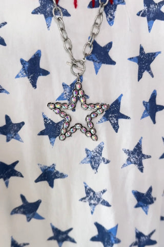 Big Star Necklace Silver Necklaces Lost & Found Trading Company