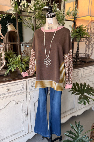 Transitions Top Coffee by Easel Shirts & Tops Easel