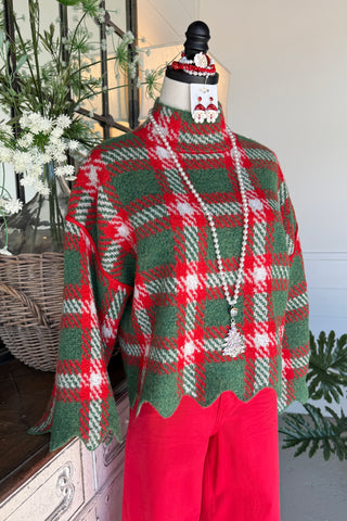 Cheerful Knit Sweater Green by Entro Sweater Entro