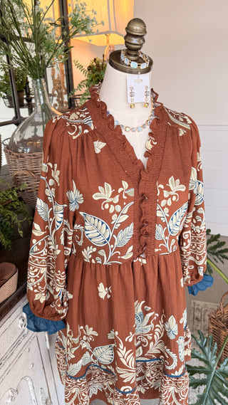 Sandy Dress Hazelnut by Umgee Dresses Umgee