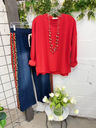 Jamie Top Red Shirts & Tops Tres Bien