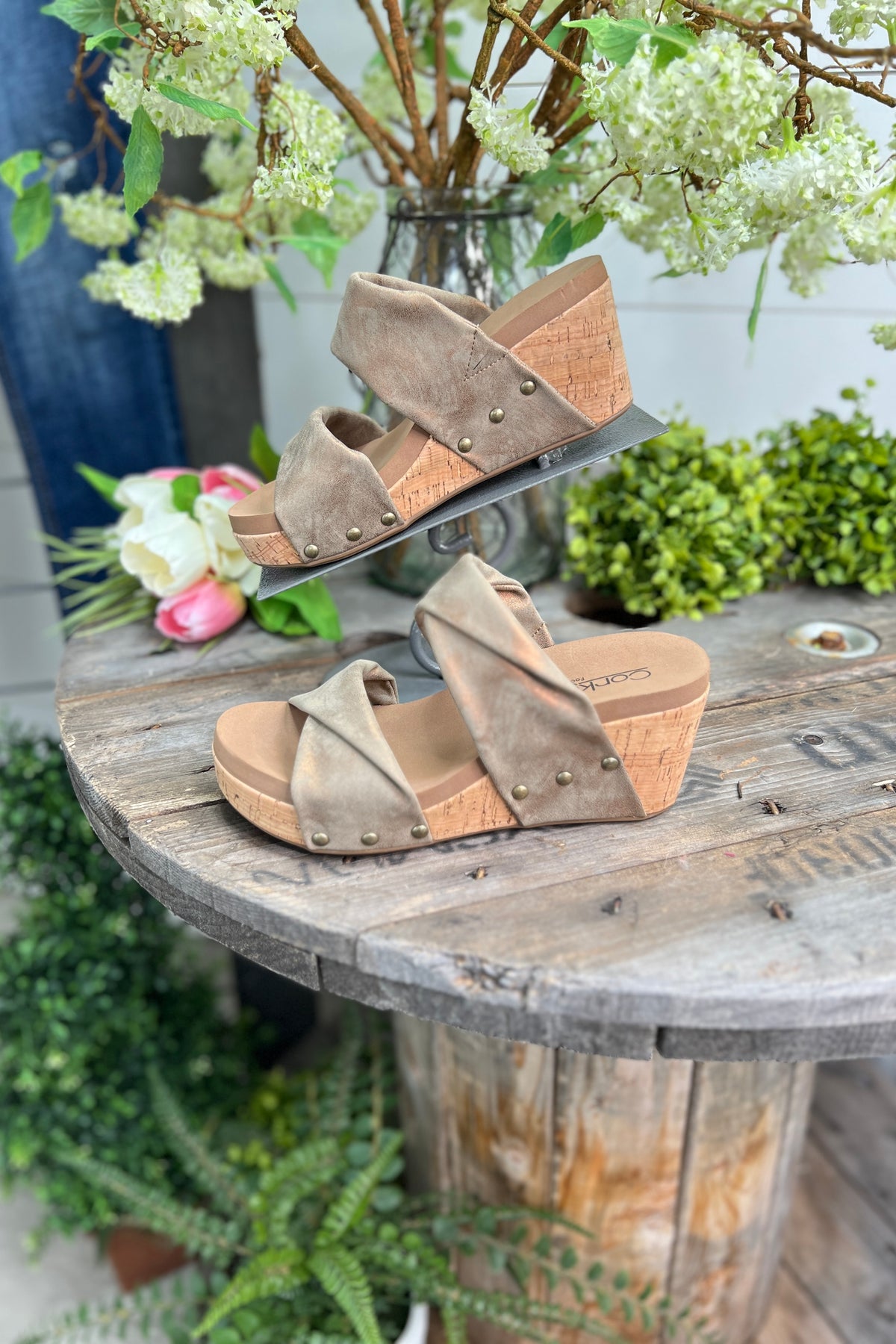 Stranded Wedge Sandals  Corky&#39;s Boutique   