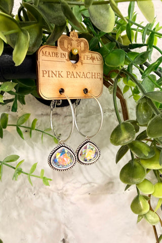 Arabella Earrings Silver by Pink Panache
