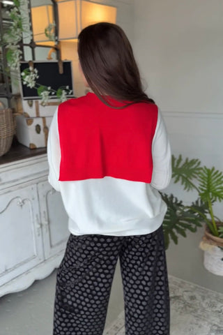 Misbehavin Sweater Wrap Red Wrap Original USA