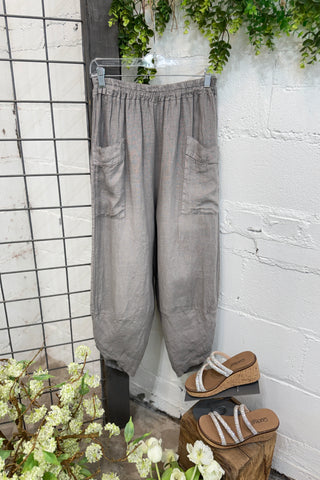Santa Rosa Linen Pants Taupe