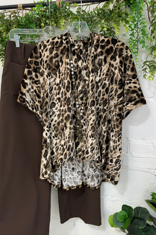 Hypnotic Top Taupe by Umgee