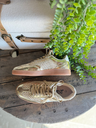 Hadley Shoes Gold/White Shoes La Sheela