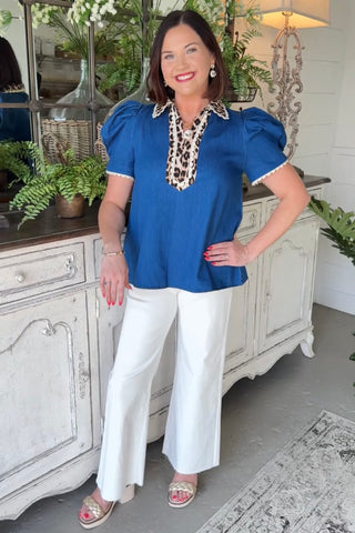 Mary Jo Top Denim by Jodifl