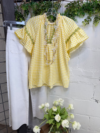 Laurie Top Lemon by Umgee Shirts & Tops Umgee