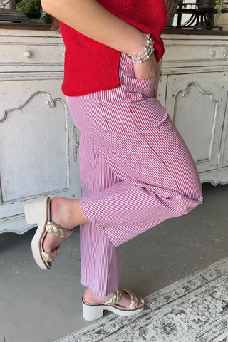 Ellie May Jeans Red Stripe by Jodifl