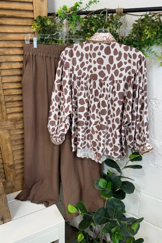 Trenna Top Mocha Mix by Gigio