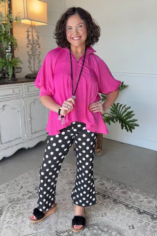 Hello Dottie Pants Black Glam