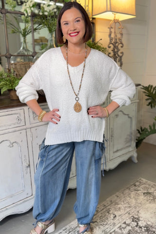 Alpine Sweater White Sweater Miracle