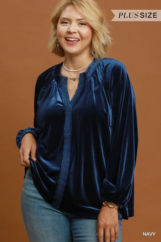 Maggie Top Navy by Umgee