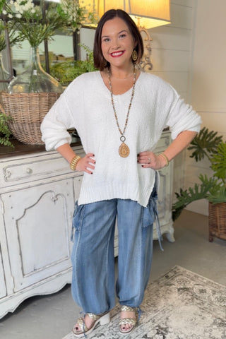 Alpine Sweater White Sweater Miracle