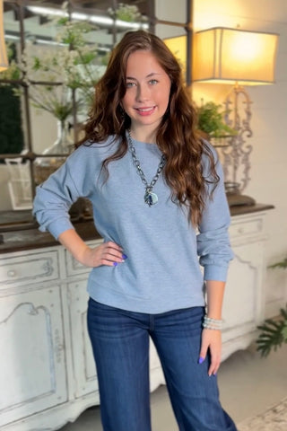 Road Trip Top Lt Blue Shirts & Tops Staccato