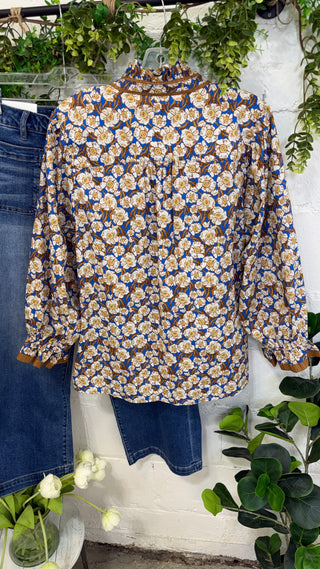 Vestavia Top Brown Mix by Umgee