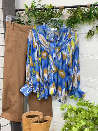 Distinct Royal Blue by Eesome Shirts & Tops eesome