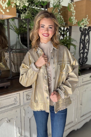 Reflections Jacket Beige/Gold Jacket Urban Mangoz