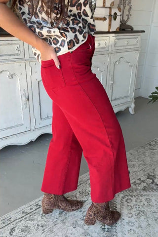 Tucker Pants Red Velvet by Easel Pants Easel