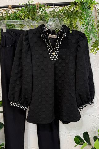 Peabody Top Black by Umgee