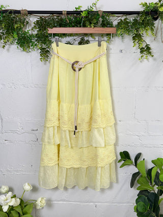 Showstopper Skirt Lemon Skirt Miss Carla
