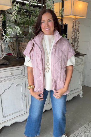 Cool Change Vest Dusty Rose Puff Vest Original USA