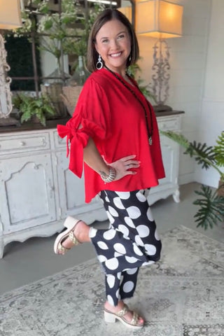 Griffin Top Red Shirts & Tops Vine & Love