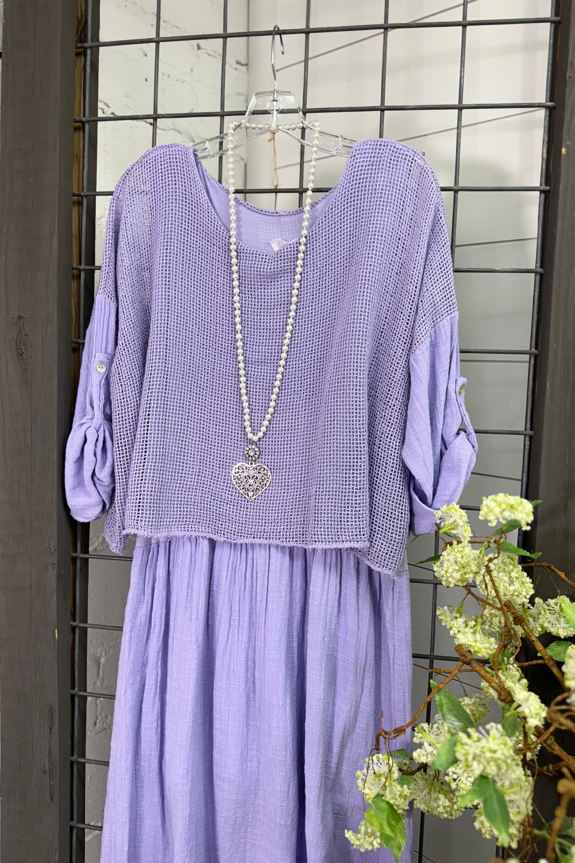 Ashton Dress  JACOPO One Size Lavender 