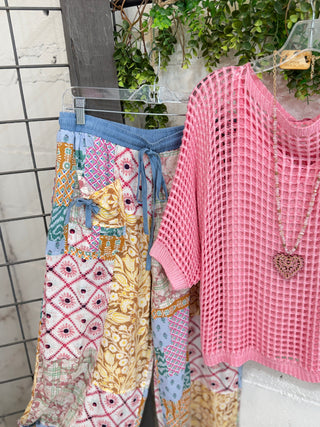 Burke Pants Pink Latte by Easel Pants Easel