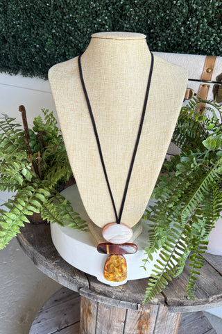 Pecos Necklace Brown limited stock Necklaces Greater Goods