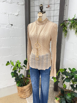 Lacy Lady Sand Shirts & Tops Easel