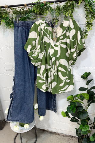 Ellington Top Olive Mix Shirts & Tops Gigio