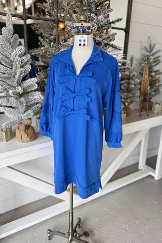 Bow Tie Dress Blue by Jodifl Dresses Jodifl