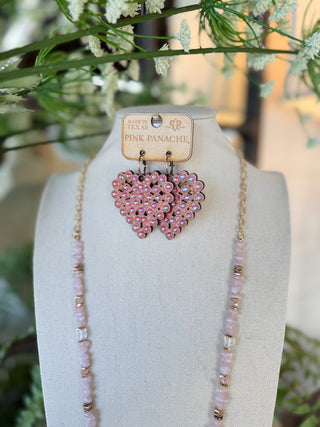 Sweetheart Earrings Pink by Pink Panache Earrings Pink Panache