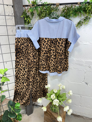 Unleashed Pant Set Leopard Top & Pant Set Oddi