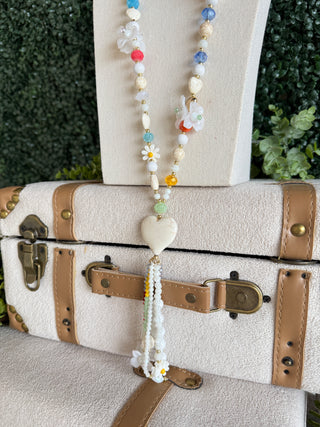 Clayton Necklace White Necklaces Carol's Boutique